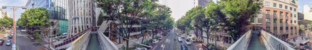 TOKYO - JUNE 1, 2016: Overpass in city center. Tokyo attracts 5 million foreign visitors each year.