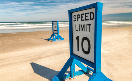 Road sign on main Daytona Beach.