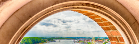 Travemunde, Germany. Aerial city view.の写真素材