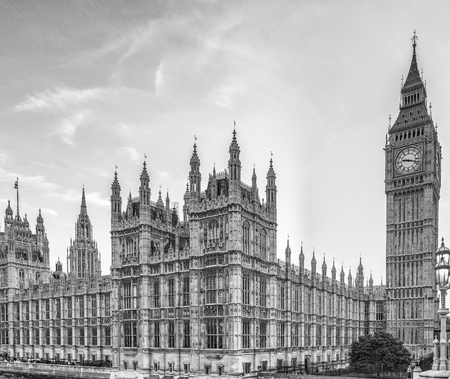 Beautiful view of Westminster Palace, London.のeditorial素材