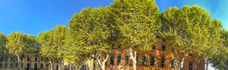 Napoleon Square in Lucca, Italy.のeditorial素材