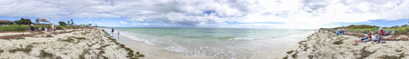 BAYA HONDA STATE PARK, FL - FEBRUARY 2016: Tourists enjoy park beach. Bahia Honda is a major...