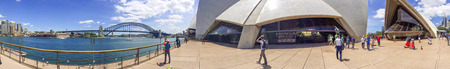 SYDNEY, AUSTRALIA - NOVEMBER 2015: Panoramic view of Sydney Harbour. Sydney attracts 20 million...