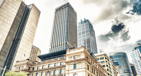 SYDNEY - OCTOBER 2015: Sydney buildings and skyline. Sydney attracts 30 million people annually.のeditorial素材