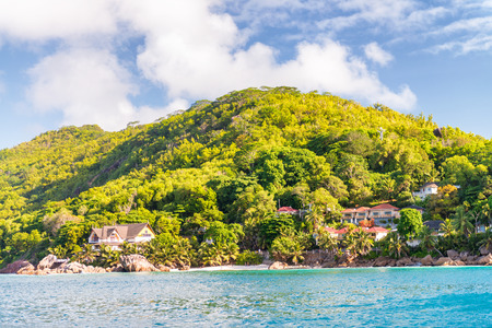 Takamaka Village, La Digue - Seychelles.の写真素材