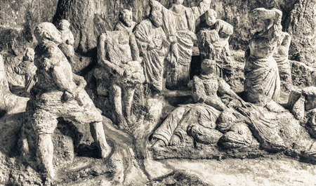 Church inside the cave, Piedigrotta - Pizzo Calabro, Italy.のeditorial素材