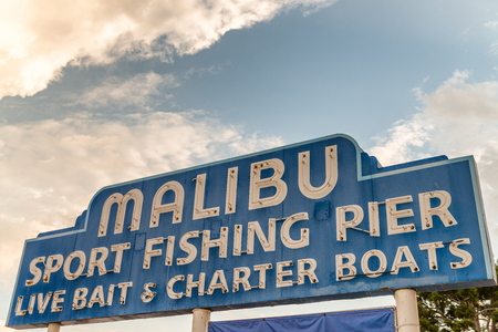 The Malibu Sport Fishing Pier, CA.の写真素材