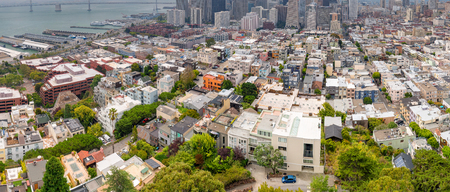 San Francisco skyline at dusk.