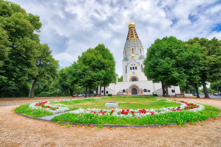 Russian Orthodox Church in Leipzig, Germany.の写真素材