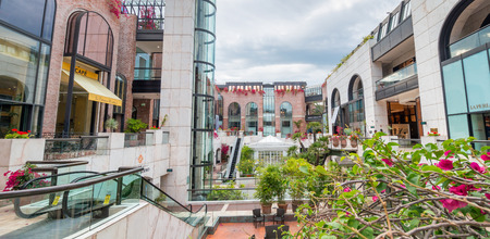 BEVERLY HILLS, CA - Rodeo Collection Mall. Beverly Hills is a famous tourist attraction.のeditorial素材