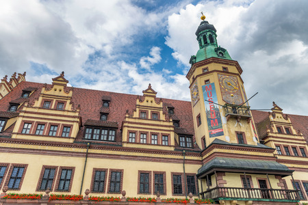 LEIPZIG, GERMANY - JULY 17, 2016: Stadtgeschichtliches Museum entrance. It is the museum of city history.のeditorial素材