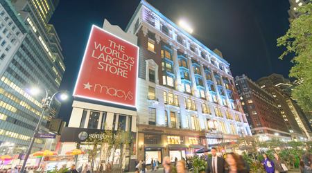 NEW YORK CITY - OCTOBER 23, 2015: Macy's Herald Square store. It's the city's flagship store.のeditorial素材