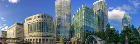 Modern buildings panoramic view, business concept.のeditorial素材