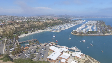 Aerial view of Dana Point, California - USA.の写真素材