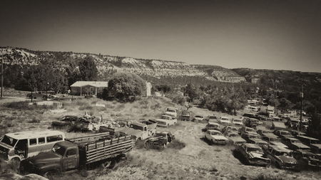 Old car parking.