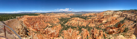 Panoramic view of Bryce Canyon National Park landscape, Utah.の写真素材