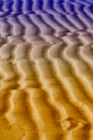 Vertical view of sand dunes in the desert. Background conceptの写真素材