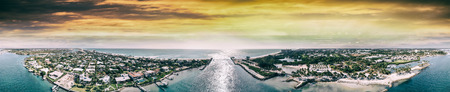 Aerial view of beautiful coastline.