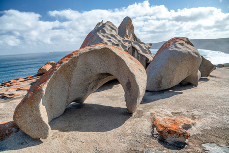 Beautiful Remarkable Rocks in Flinders Chase National Park, Kangaroo Island, Australia.の写真素材