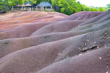 Chamarel Seven Coloured Earths, Mauritius Island.の写真素材