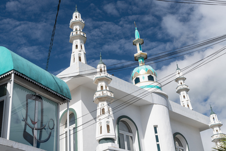 Masjid Ronaq Ul Islam Mosque in Grand Baie, Mauritius.の写真素材