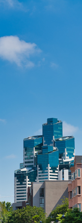 SAN DIEGO, CA - JULY 29, 2017: The Westin San Diego modern skyscraper from Harbor Drive.のeditorial素材