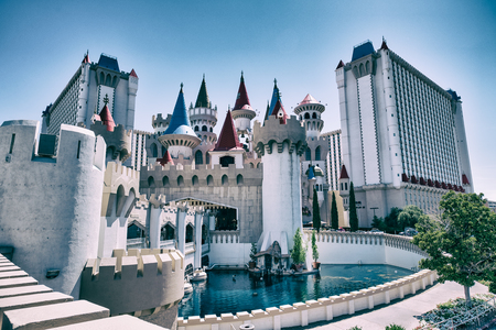 LAS VEGAS, NV - JUNE 27th, 2019: Excelsior Hotel Casino. This is a major attraction in the city.のeditorial素材