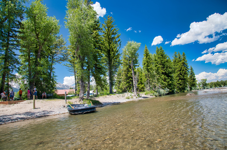 SALT LAKE CITY, UT - JULY 14, 2019: Downtown Regent Street on a beautiful summer night. The city was founded by the Mormons.のeditorial素材