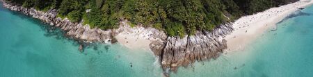 Aerial view of Freedom Beach in Phuket, Thailand.の写真素材