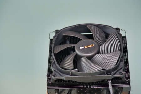 PISA, ITALY - FEBRUARY 12, 2020: Processor  cooler isolated on the background.のeditorial素材