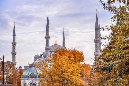 View of Hagia Sophia, Christian patriarchal basilica, imperial mosque and now a museum, Istanbulのeditorial素材