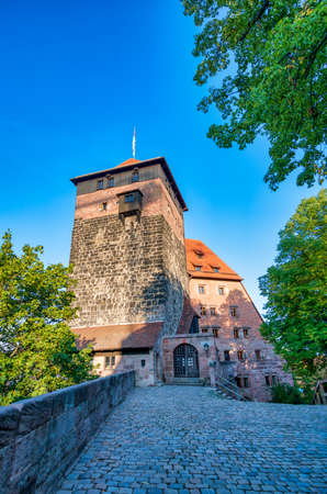 Nurnberg Castle on a beautiful summer day, Germany.のeditorial素材