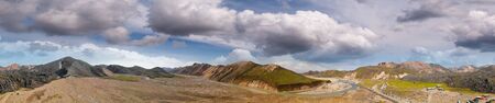 Landmannalaugar landscape, Iceland. Beautiful mountains in the summer season.の写真素材