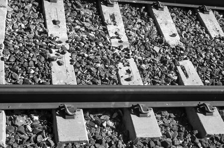 Railway track, Italy. Infrared view.の写真素材