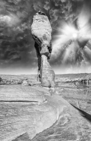 Delicate Arch on a wonderful summer day, Arches National Park, USA.の写真素材