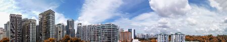 Panoramic aerial view of Emerald Hill area in Singapore.の写真素材