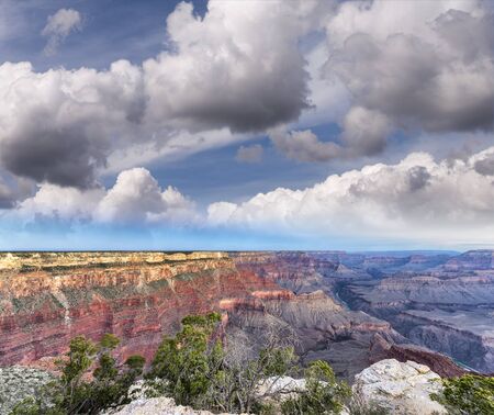 Amazing sunset over Grand Canyon National Park.の写真素材