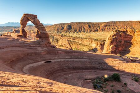 Surrounding landscape of Delicate Arch, Arches National Park, USA.の写真素材
