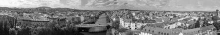 Bamberg, Germany. Amazing aerial view on a sunny day.の写真素材