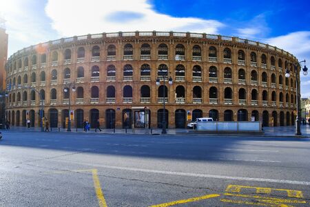VALENCIA, SPAIN - MARCH 5, 2007: Exterior view od Valencia Arena Stadium.の写真素材