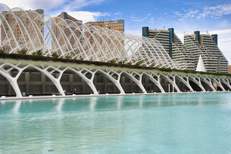 VALENCIA, SPAIN - MARCH 4, 2007: Modern city architecture on a beautiful sunny day.のeditorial素材