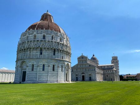 Field of Miracles, Pisa. Panoramic view without tourists on a sunny day.の写真素材