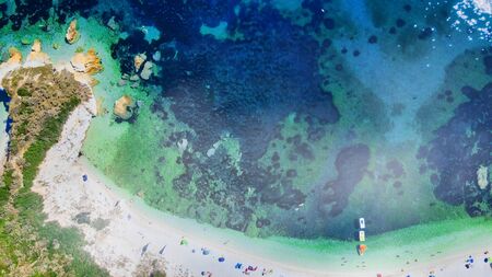 Elba Island, Italy. Amazing aerial view of Padulella Beach near Portoferraio.の写真素材