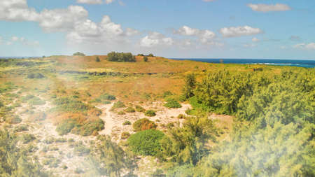 Mauritius Island. Aerial view of beautiful landscape from drone.の写真素材