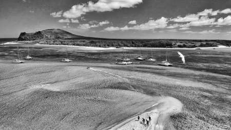 Mauritius Island. Aerial view of beautiful landscape from drone.の写真素材