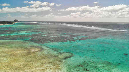 Mauritius Island. Aerial view of beautiful landscape from drone.の写真素材