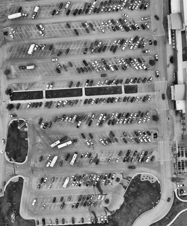 Countryside road through the fabulous Monument Valley in summser season, aerial view from drone.の写真素材