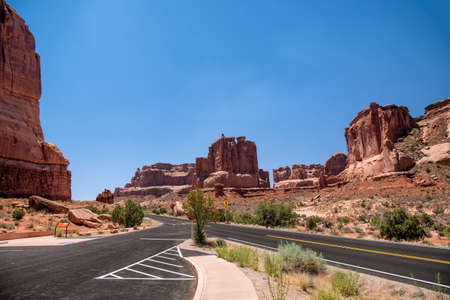 Dead Horse Point National scenic landscape view red rock, USAの写真素材