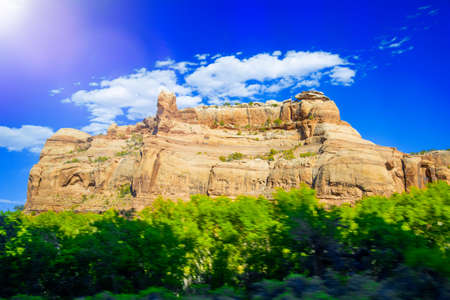 Mountains and Rocks of Arches National Park, Utah - USA.の写真素材