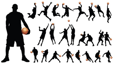 Basketball players vectorのイラスト素材